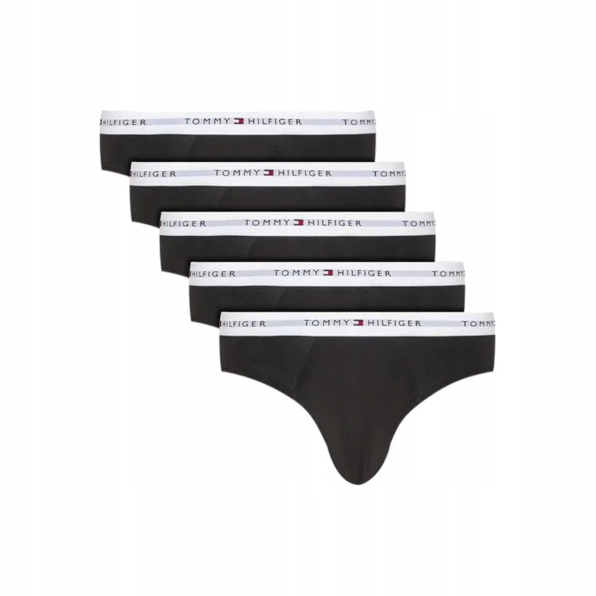 Tommy Hilfiger Majtki Slipy czarny 5-PACK rozmiar S