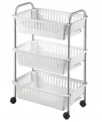 Wózki serwisowe - Metaltex wózek ogólnego użytku przeznaczonym "Oslo", plastikowe 34.24.03 - miniaturka - grafika 1