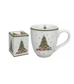 Filiżanki - KUBEK DUŻY XXL DUO ŚWIĘTA CHOINKA NA PREZENT 1000 ML - miniaturka - grafika 1