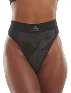 Majtki damskie - Adidas Sports Underwear Damskie stringi, czarny, M - grafika 1