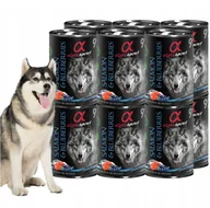 Mokra karma dla psów - Alpha Spirit mokra karma dla psa łosoś z jagodami 400 g 18215-94 - miniaturka - grafika 1