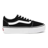 Buty dla dziewczynek - Vans WARD PLATFORM VN0A3TLC1871_ Czarny - miniaturka - grafika 1
