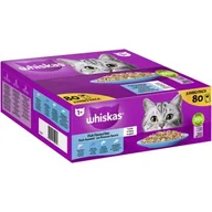 Mokra karma dla kotów - Whiskas Opakowanie Jumbo 1+ Ryba Wybór w galarecie 80 x 85 g - miniaturka - grafika 1
