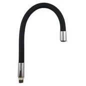 Akcesoria do armatury i ceramiki - Wylot do baterii kuchennej KFA ARMATURA Rumba 835-660-00 Czarny - miniaturka - grafika 1