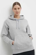 Bluzy damskie - Under Armour bluza damska kolor szary z kapturem gładka 1379500 - miniaturka - grafika 1