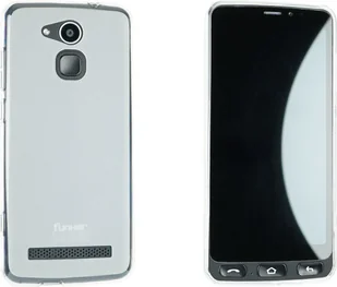 caseroxx ochronny pokrowiec z TPU kompatybilny z Funker E500I Smart Easy, gumowe etui na telefon biały-przezroczysty - Etui i futerały do telefonów - miniaturka - grafika 1
