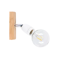 Lampy ścienne - Britop Porcia Wood kinkiet 1-punktowy dąb olejowany/biały 8125174 - miniaturka - grafika 1