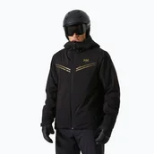Kurtki i kamizelki sportowe męskie - Kurtka narciarska męska Helly Hansen Alpine Insulated black/gold - miniaturka - grafika 1