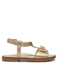 Tommy Hilfiger Sandały Sandalo T1A2-33940-0220 S Złoty - Buty dla dziewczynek - miniaturka - grafika 1