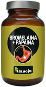 Suplementy naturalne - HANOJU BROMELAINA + PAPAINA 500 MG 90 KAPS. - miniaturka - grafika 1