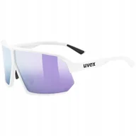 Okulary przeciwsłoneczne - Okulary przeciwsłoneczne Uvex Sportstyle 237 - white matt/mirror lavender - miniaturka - grafika 1