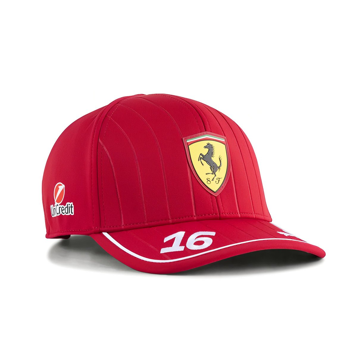 Czapka z daszkiem Ferrari F1 Puma Charles Leclerc 16 Dark Cherry Regulowana