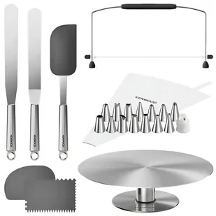 Zestaw do dekoracji ciast KENWOOD KWSD100 (22 elementy) - Akcesoria i części do robotów kuchennych - miniaturka - grafika 1