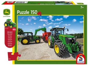 John Schmidt | Puzzle Deere + Traktor Siku | 100 - Samochody i pojazdy dla dzieci - miniaturka - grafika 4