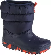 Buty dla dziewczynek - Crocs Classic Neo Puff Boot Kids 207684-410 Rozmiar: 30/31 - miniaturka - grafika 1