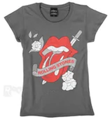 Bluzki damskie - bluzka damska ROLLING STONES - VINTAGE TATTOO szara-S - miniaturka - grafika 1
