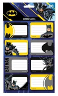 Szkolne artykuły papiernicze - Naklejki na zeszyt Batman szkolne dla dzieci - miniaturka - grafika 1