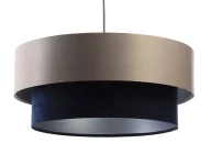 Lampy stojące - Lampa wisząca z satynowo-welurowym abażurem - S426 Sonato - miniaturka - grafika 1
