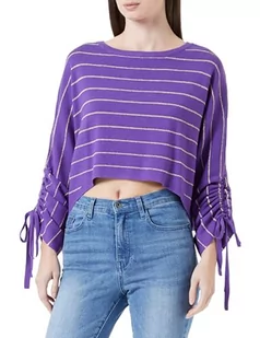 NAEMI Damski sweter z dzianiny 11025514-NA01, fioletowy, XS/S, liliowy, XS-S - Swetry damskie - miniaturka - grafika 1
