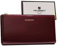 Portfele - Duży portfel damski ze skóry ekologicznej — Peterson - miniaturka - grafika 1