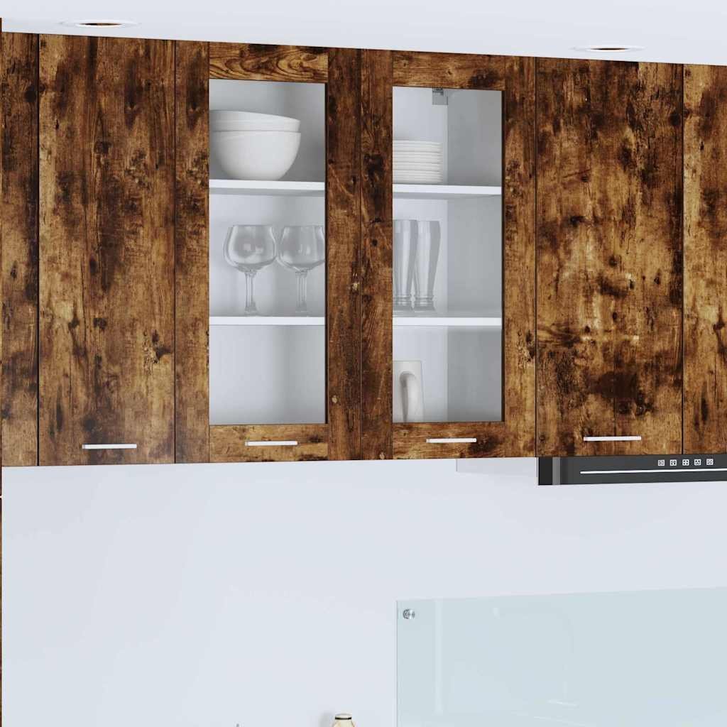vidaXL vidaXL Szafka wisząca z przechowywaniem Dąb wędzony 80 x 31 x 80 cm