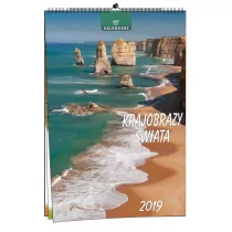 EV-CORP Kalendarz ścienny 2019, Krajobrazy świata - Kalendarze - miniaturka - grafika 1