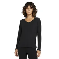 Sukienki - Nike Damska sukienka w Ny Pointelle L/S Top Black/DK SMOKE GREY M - miniaturka - grafika 1