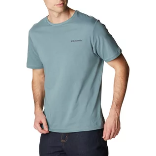 Koszulki sportowe męskie - Męska Koszulka z krótkim rękawem COLUMBIA RAPID RIDGE BACK GRAPHIC 1934824346 – Szary - grafika 1