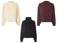 Swetry damskie - esmara® Sweter damski z dzianiny - miniaturka - grafika 1
