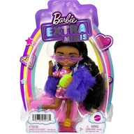 Sukienki i spódniczki dla dziewczynek - Barbie Extra Mała lalka Lalka 1 - Sukienka wzór z posypką/Brązowe włosy HGP63 HGP63 - miniaturka - grafika 1