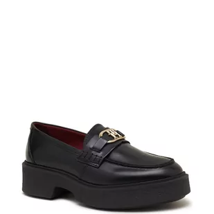 Tommy Hilfiger Skórzane mokasyny HARDWARE - Mokasyny damskie - miniaturka - grafika 1