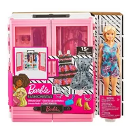 Akcesoria dla lalek - Mattel Barbie Szafa na ubrania + lalka GBK12 p3 - miniaturka - grafika 1