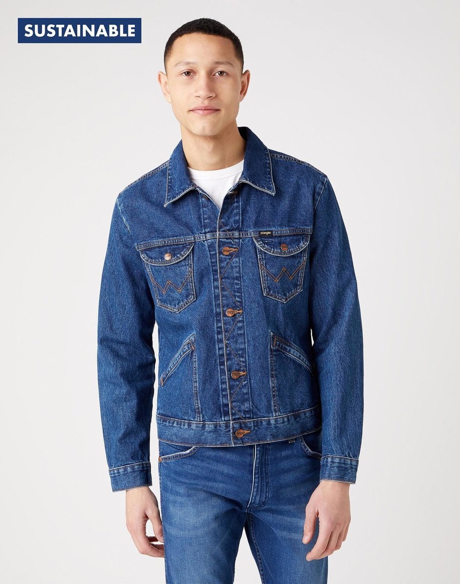 Męska Kurtka Jeansowa Wrangler 124Mj W4Mjug923-4Xl
