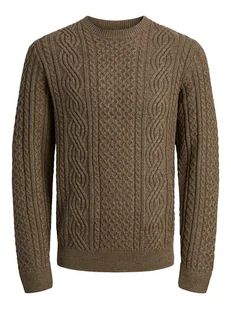 Jack & Jones Sweter w kolorze jasnobrązowym - Swetry męskie - miniaturka - grafika 1