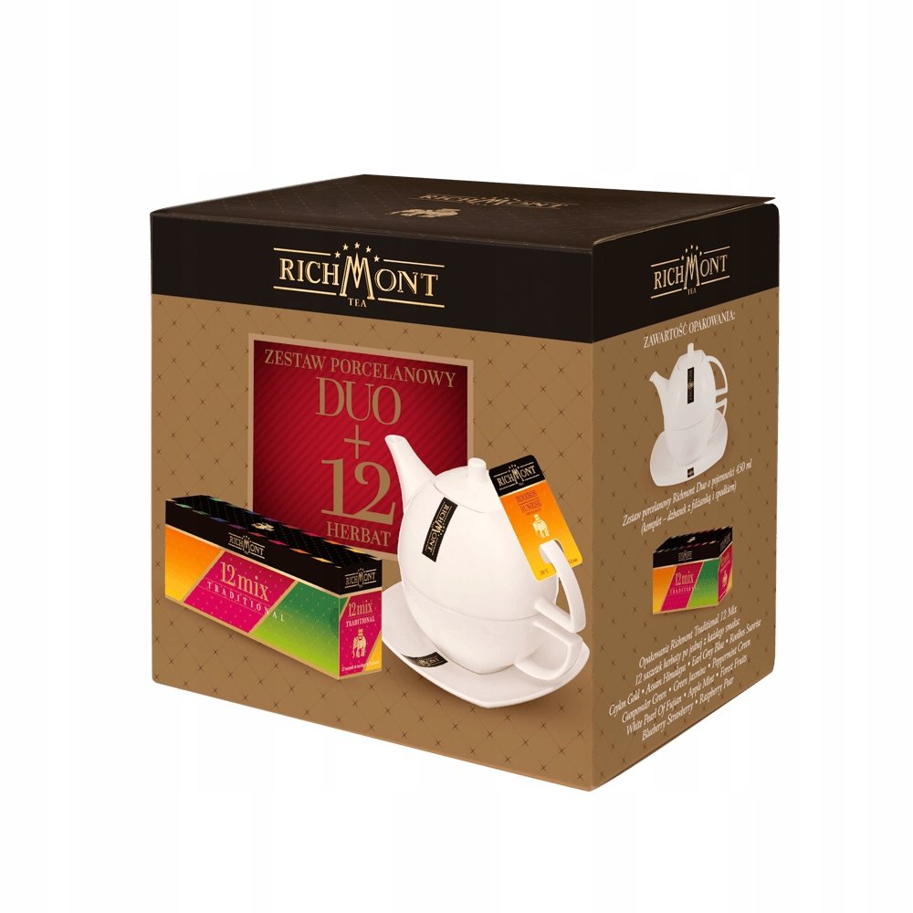 Zestaw porcelany Richmont Duo 0,45 L 12 herbata Richmont