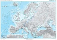 Mapy i plansze edukacyjne - Mapa Hipsometryczna Europy Konturowa Ćwiczeniowa - miniaturka - grafika 1