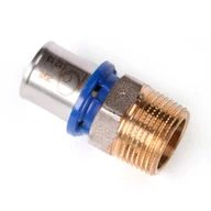 Łączniki, trójniki, kształtki - Pex Redukcja zaciskowa GZ 20 mm x 3/4" Radopress - miniaturka - grafika 1