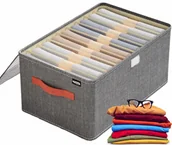 Meble modułowe i akcesoria - Organizer ZAMYKANY DO SZAFY Szuflady na UBRANIA BLUZY SPODNIE DUŻY - miniaturka - grafika 1