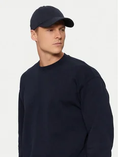 Tommy Hilfiger Czapka z daszkiem Herringbone AM0AM13006 Granatowy - Czapki męskie - miniaturka - grafika 1