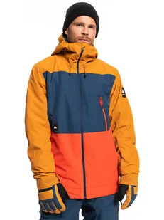 Quiksilver Kurtka narciarska w kolorze pomarańczowo-niebieskim - Kurtki narciarskie - miniaturka - grafika 1