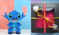 Klocki - Klocki duża figurka STITCH Disney LILO i STITCH + PUDEŁKO PREZENTOWE - miniaturka - grafika 1