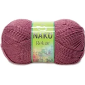 Pasmanteria - Włóczka Nako Rekor Kol. 569 Ciemny Wrzosowy - miniaturka - grafika 1