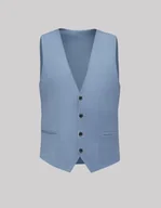 Kamizelki męskie - kamizelka bairo slim fit błękit - miniaturka - grafika 1