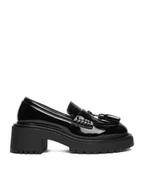 Półbuty damskie - Badura Loafersy C-AVIANA-PM014-03 Czarny - miniaturka - grafika 1