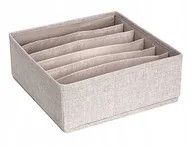 Pudła i pojemniki do przechowywania - Beżowy organizer do szuflady z przegródkami Bigso Box of Sweden Drawer, 29x11 cm - miniaturka - grafika 1