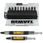 Klucze i nasadki - DeWalt zestaw bitów udarowych z uchwytem Torsion 14 częściowy DT70512T - miniaturka - grafika 1
