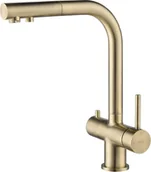 Baterie kuchenne - Bateria BLUE WATER APALA 4-WAY mosiądz antyczny (złoty szczotkowany) (BW-5901730617788) - miniaturka - grafika 1