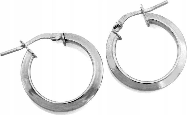 Srebrne koła damskie srebrne wyjątkowe 22mm próba 925 elegancki wzór modny