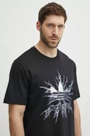 Koszulki męskie - adidas Originals t-shirt bawełniany męski kolor czarny z nadrukiem IR9440 - miniaturka - grafika 1