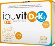 Suplementy diety - Omega Pharma Ibuvit d3 1000+k2 mk-7 3 x 30 kaps - miniaturka - grafika 1